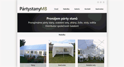 Desktop Screenshot of partystany-mb.cz